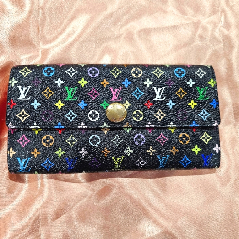 Authentic Louis Vuitton Murakami Sarah Wallet